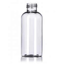 4 oz Clear PET Boston Round Bottle - 500/case ($0.25 each, discounts for high volume orders)