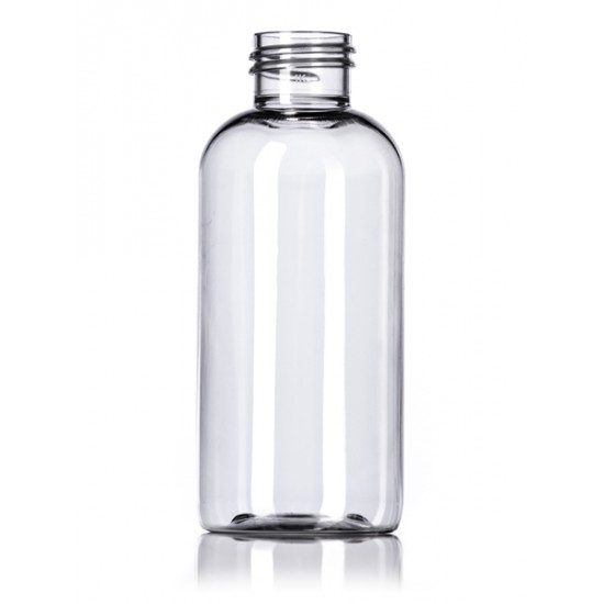 4 oz Clear PET Boston Round Bottle - 500/case ($0.25 each, discounts for high volume orders)