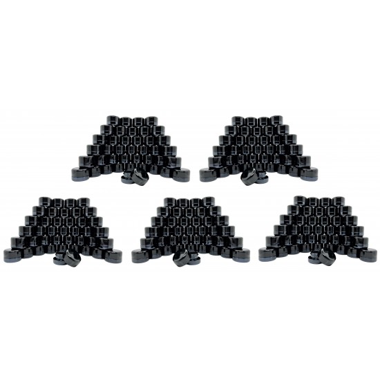 5cc Black Thick Glass Concentrate Jars with Child Resistant Lids - 20 Count (as low as 42¢ per jar)