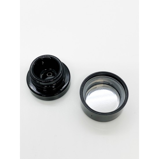5cc Black Glass Jar with Child Resistant Cap (504 jars/case)