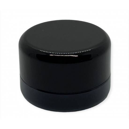 5cc Black Thick Glass Concentrate Jars with Child Resistant Lids - 20 Count (as low as 42¢ per jar)