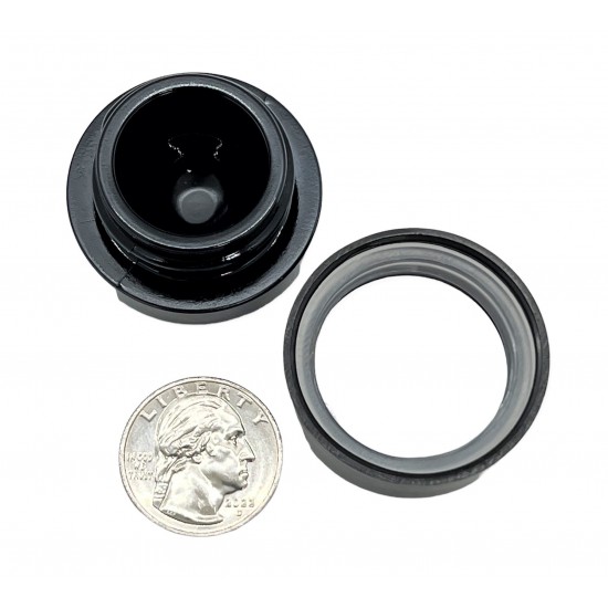 5cc Black Thick Glass Concentrate Jars with Child Resistant Lids - 20 Count (as low as 42¢ per jar)