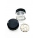 7cc (2 Dram) Glass Concentrate Jars with Black Lids (as low as 27¢ each)