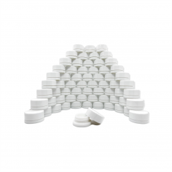 9cc White Glass Jar with Child Resistant Cap - 64 jars/tray (As low as 66¢ each)