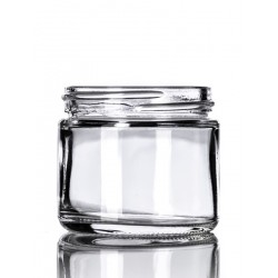 2oz Clear Glass Jar - 42 jars/tray ($0.63 each, discounts for case quantities)