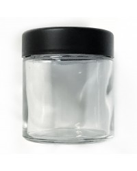 3oz Clear Glass Jar with Child Resistant Cap - only $0.39/jar!