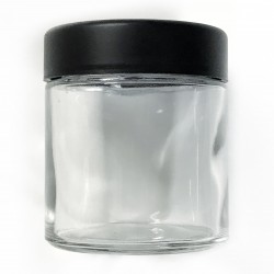 3oz Clear Glass Jar with Child Resistant Cap - only $0.36/jar!