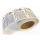 California Warning Labels (1000 labels/roll)